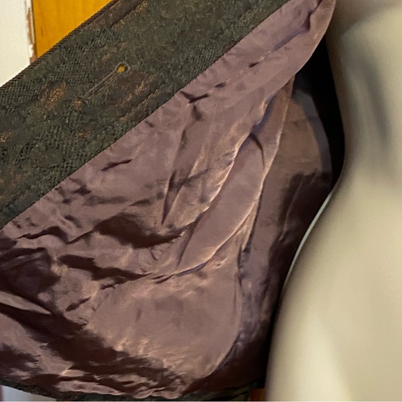 EUC Badgley Mischka size M Floral Brocade wool blend button up jacket. - Picture 10 of 12